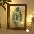 Personalised Leaf Engraved Photo with frame – Perfect Gift for Loved One